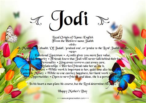 jodi name meaning|girl names that mean clever.